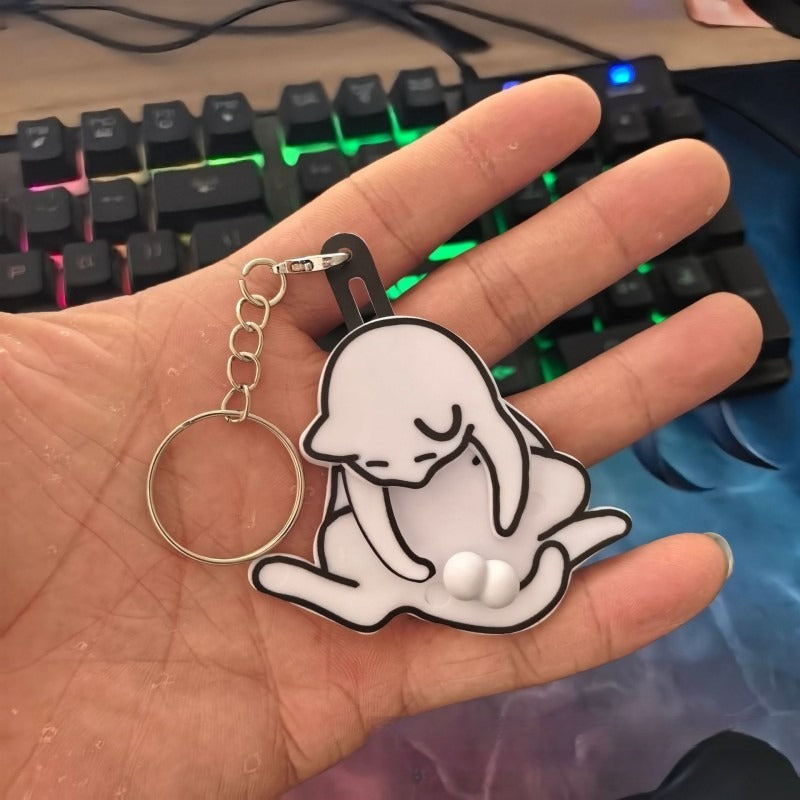 Pull Cat Key Chain Pendant
