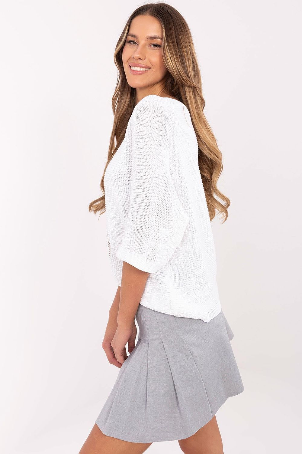 Short sleeve sweater model 206702 Italy Moda