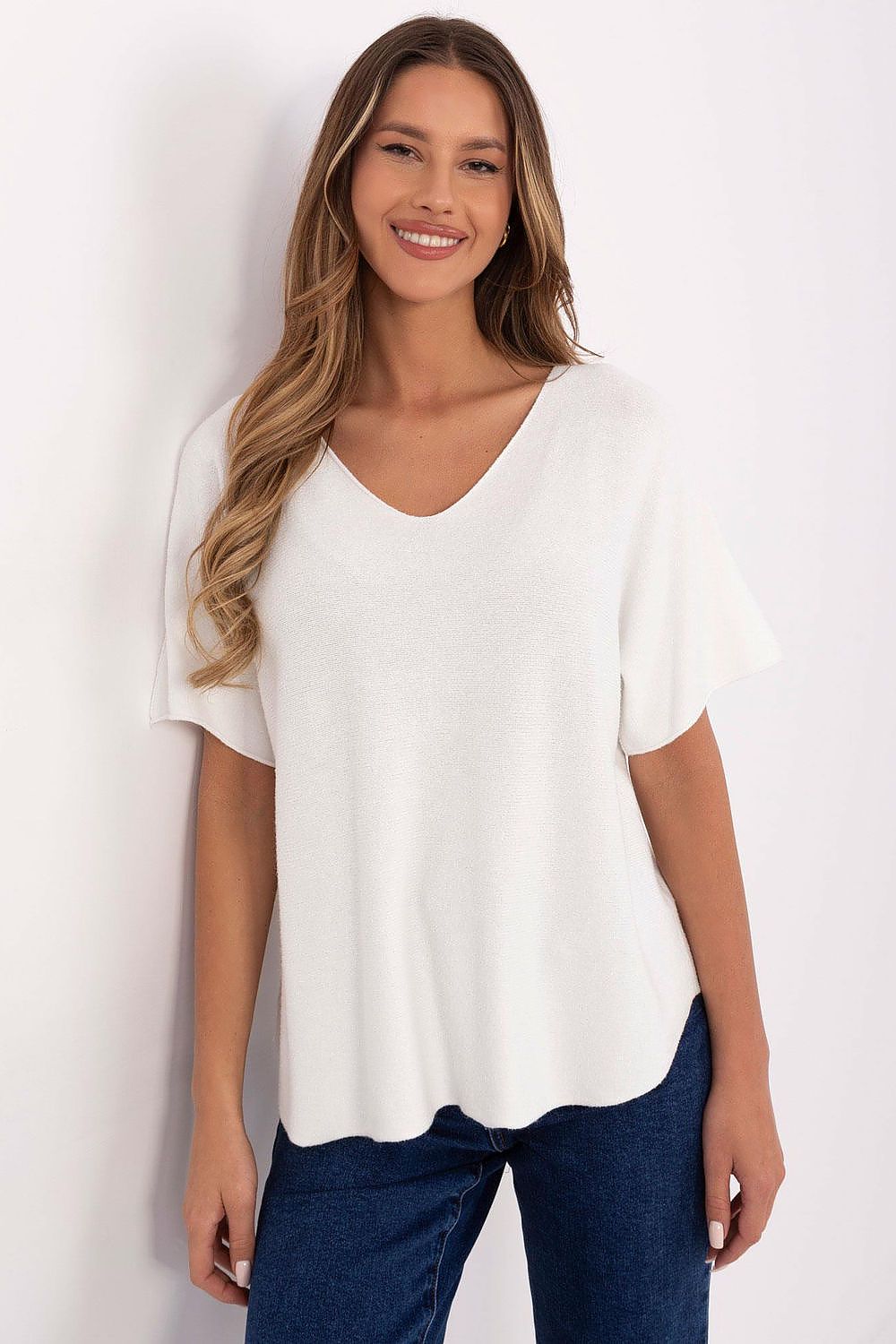 Short sleeve sweater model 209995 Italy Moda