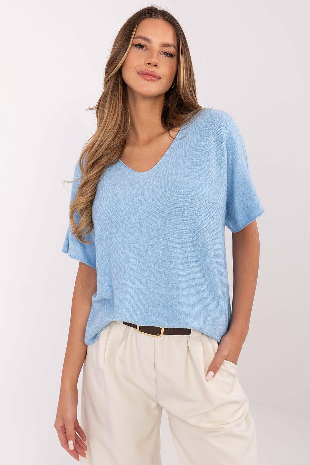 Short sleeve sweater model 209997 Italy Moda